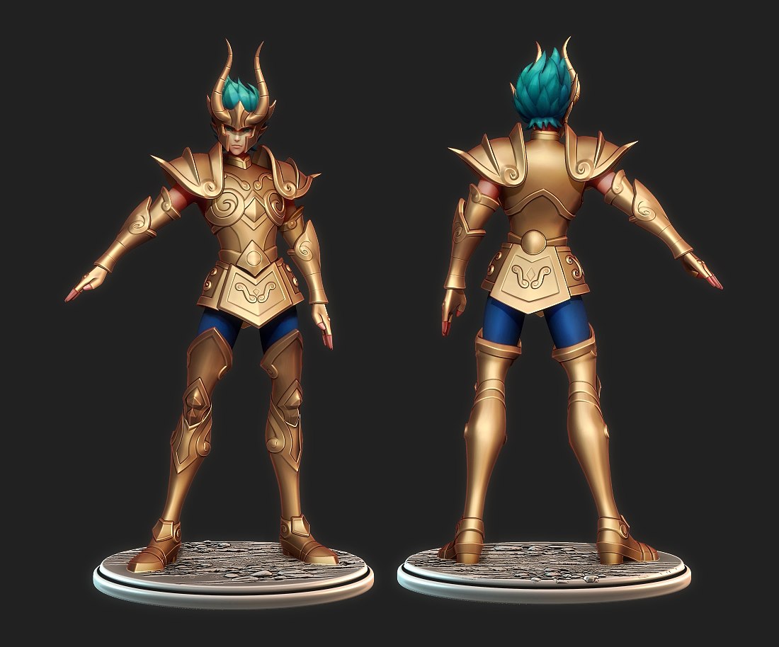 aziz Seiya Oğlak burcu Shura 3D print model - Mito3D