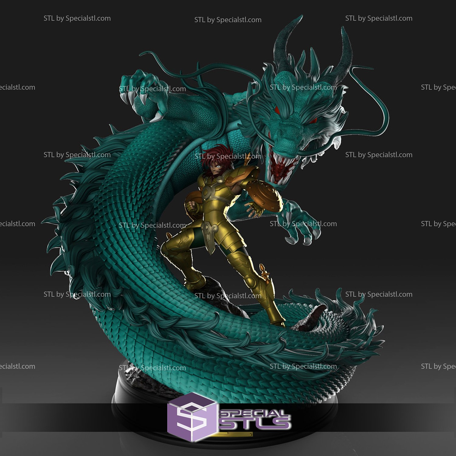 Saint seiya Dohko Balance dragon 3D print model - Mito3D