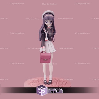 Sakura cartão captor tomoyo escola menina pronto 3d impressão 3d print model - Mito3D