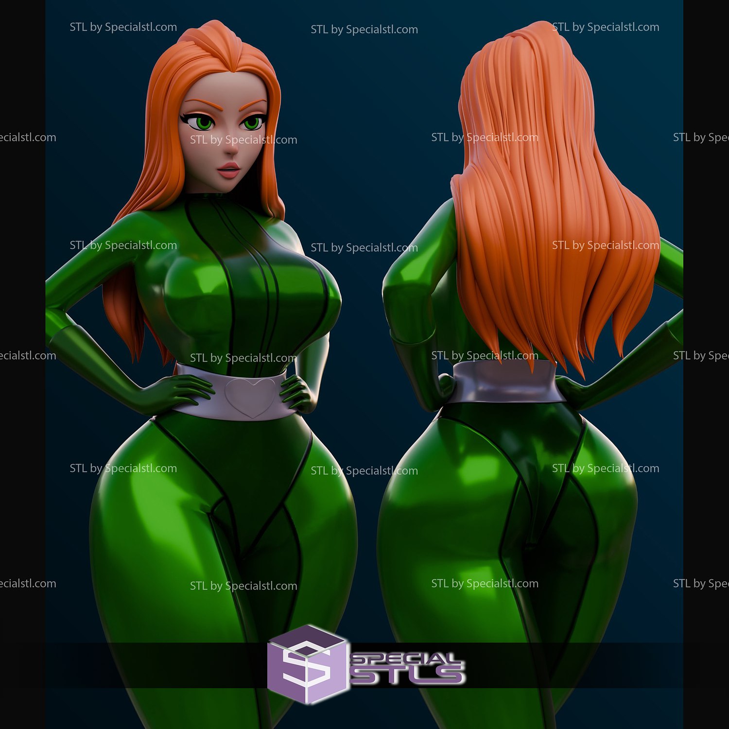 sam thicc totally spies 3d printing figurine 3D print model - Mito3D