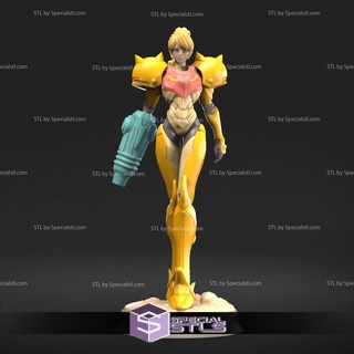 samus aran yellow suit ready 3d print 3d print model - Mito3D
