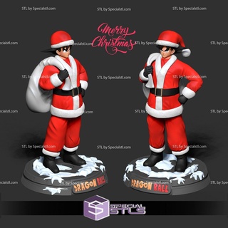 Santa Goku Weihnachten 3d druckbar 3d print model - Mito3D