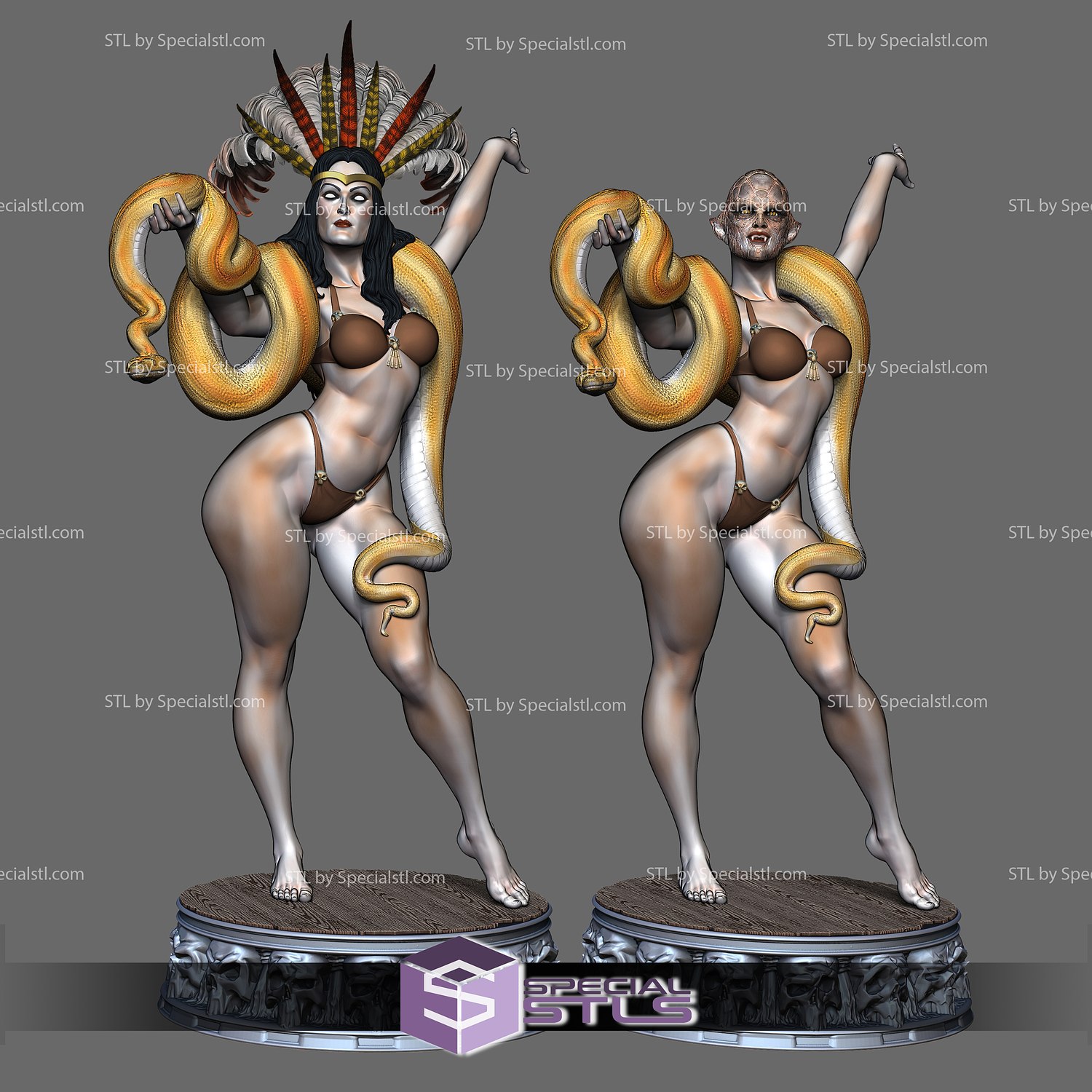 santanico pandemonium 3d printing figurine stl files 3D print model - Mito3D