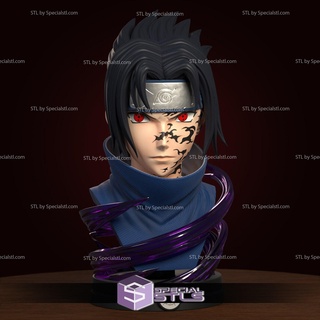 sasuke bust 3d print model - Mito3D