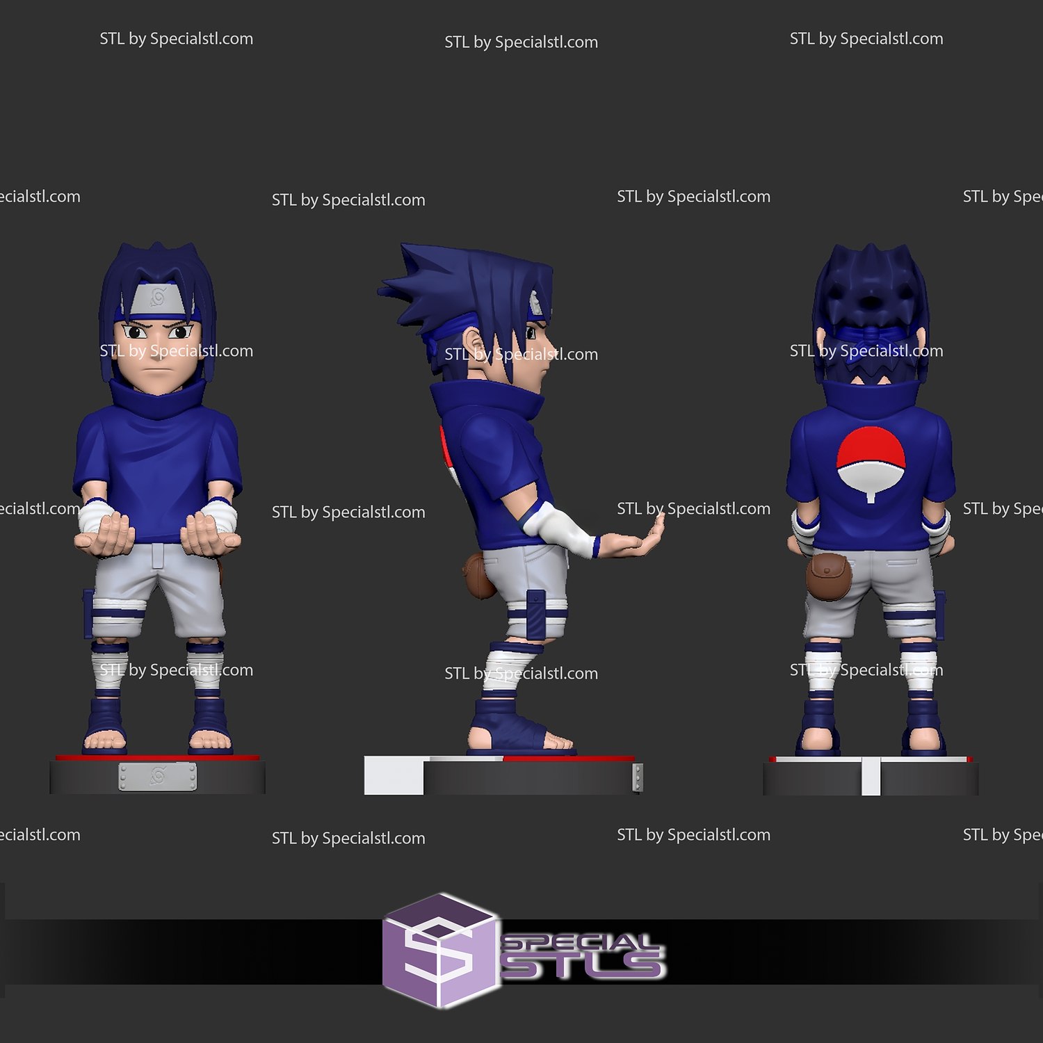 Sasuke naruto Teléfono móvil palanca mando soporte Listo impresión 3D print model - Mito3D