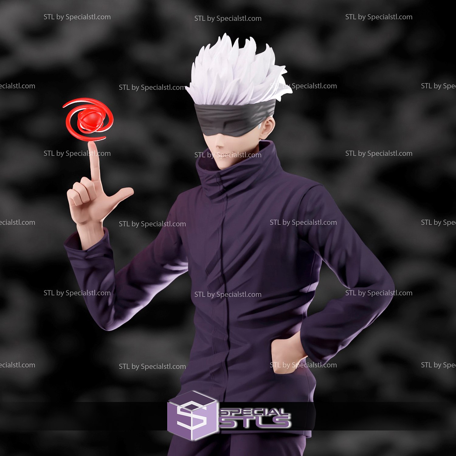 satoru gojo v3 3d printing figurine jujutsu kaisen stl files 3D print model - Mito3D