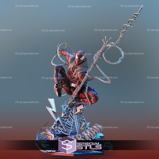 escarlata araña hombre stl archivos batalla 3d modelo 3d print model - Mito3D