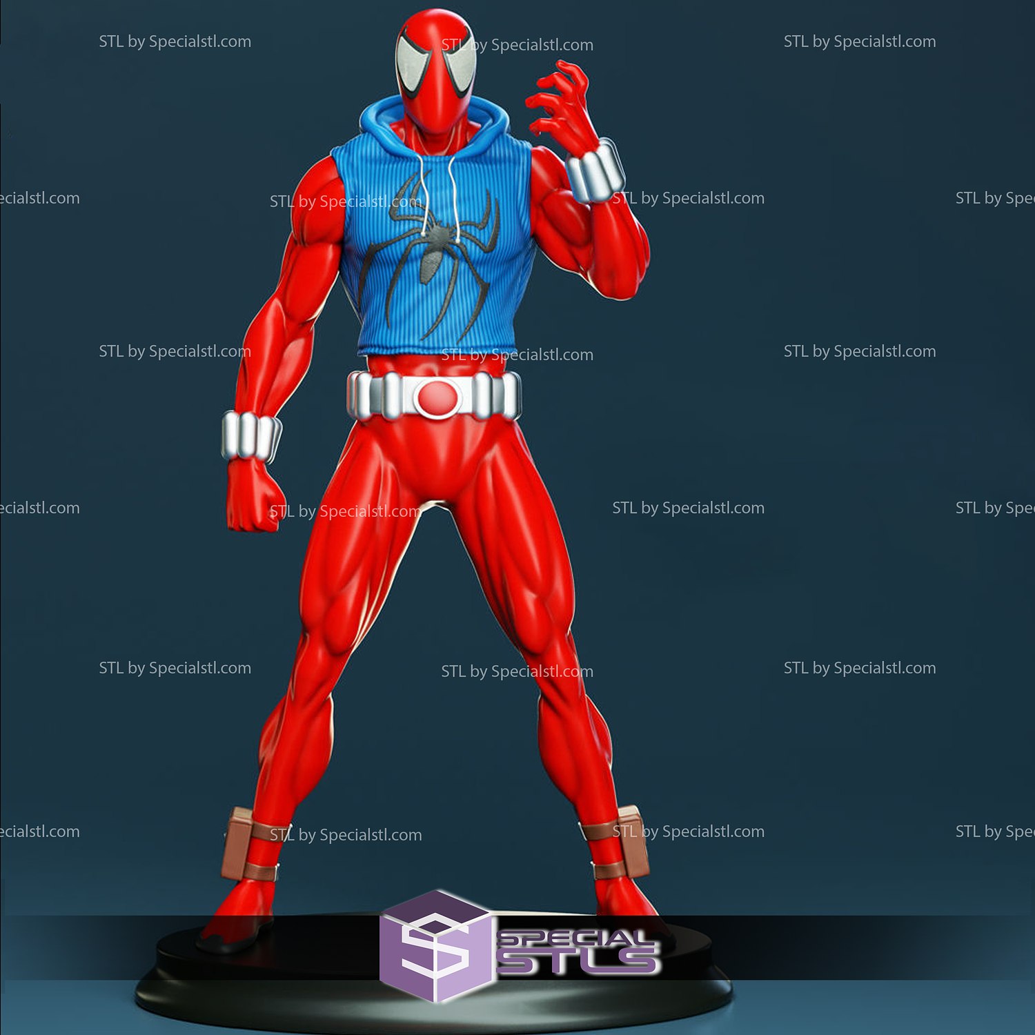 scarlet spider standing 3D print model - Mito3D