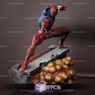escarlata araña v3 3d impresión modelo hombre stl archivos 3d print model - Mito3D