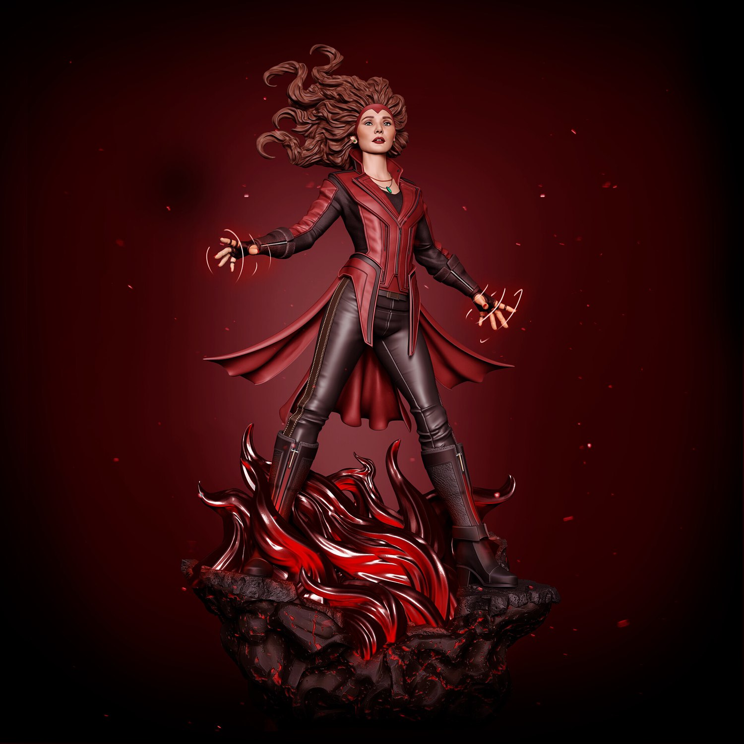 scarlet witch 3D print model - Mito3D