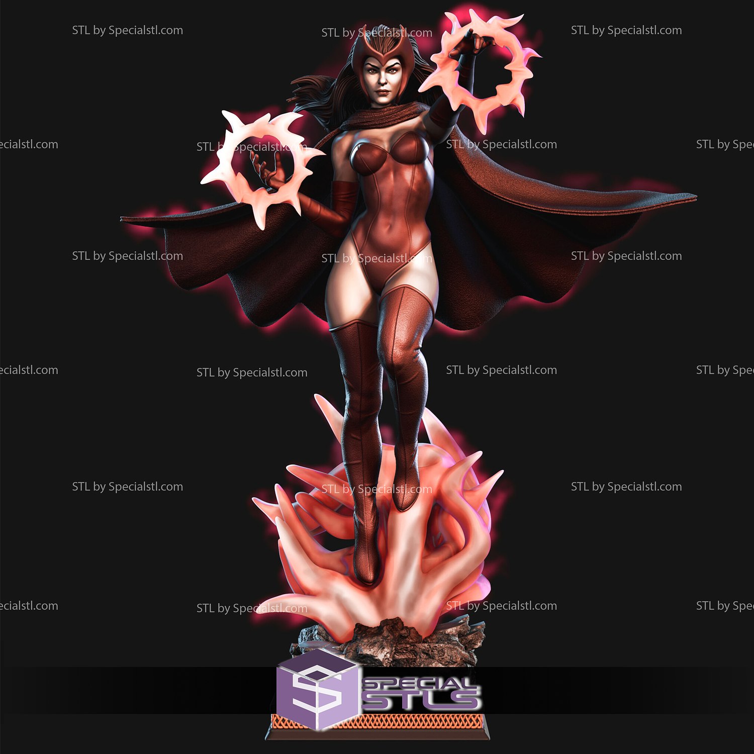 scarlet witch classic v2 3D print model - Mito3D