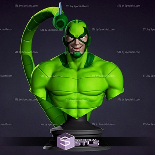 Scorpion bandes dessinées homme araignée buste 3d modèle 3d print model - Mito3D
