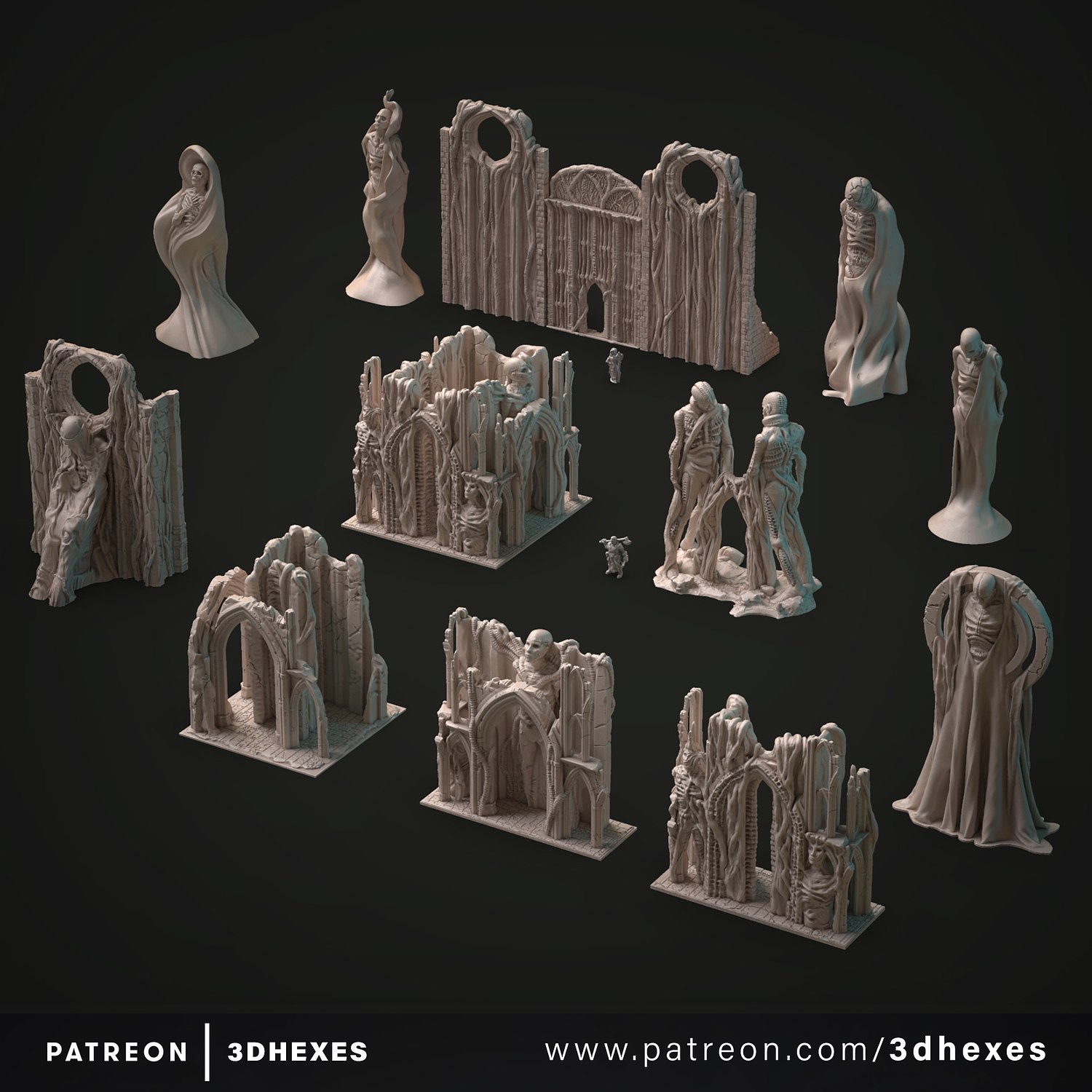 septembre 2021 3dhexes miniature 3D print model - Mito3D