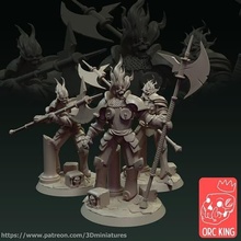september 2021 orc king miniature 3d print model - Mito3D