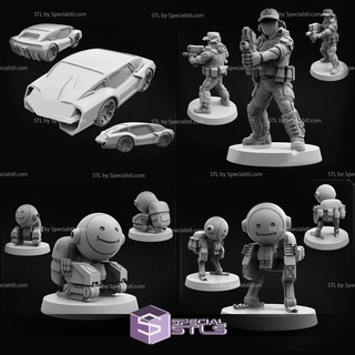 September 2022 Cyberpunk papsikels Miniatur 3d print model - Mito3D