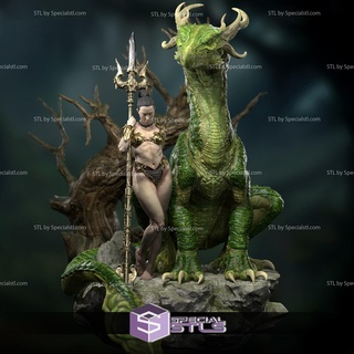 serafina Drago fan art stl File 3d stampa figurina 3d print model - Mito3D