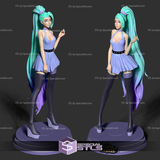 seraphina liga legendas 3d modelo pronto impressão 3d print model - Mito3D