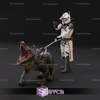 Çavuş av köpeği boz Yıldız Savaşları hazır 3d Yazdır 3d print model - Mito3D