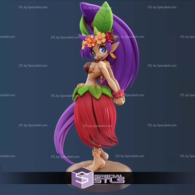 shantae hula mädchen 3d drucken modelle spezialstl 3d print model - Mito3D