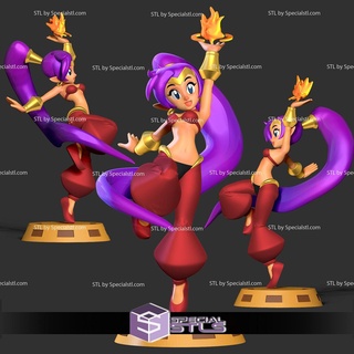 Shantae Video Spiel stl Dateien 3d print model - Mito3D