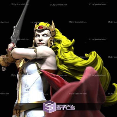 she-ra princess of power digital sculpture specialstl 3d print model - Mito3D
