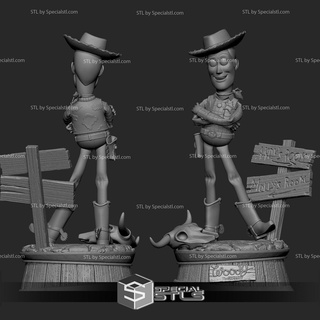 xerife amadeirado orgulho 3d impressão modelo v2 brinquedo história Disney stl arquivos 3d print model - Mito3D