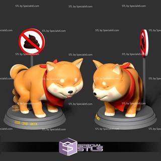 Shiba kripto para dogecoin 3d yazdırılabilir fanart 3d print model - Mito3D