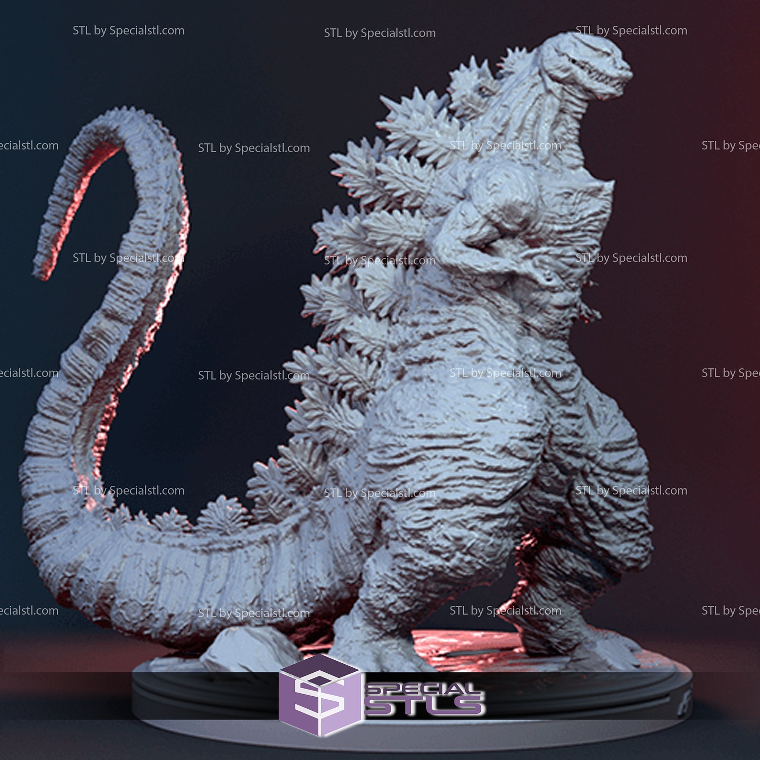 tibia Godzilla kaiju stl dossiers 3D print model - Mito3D