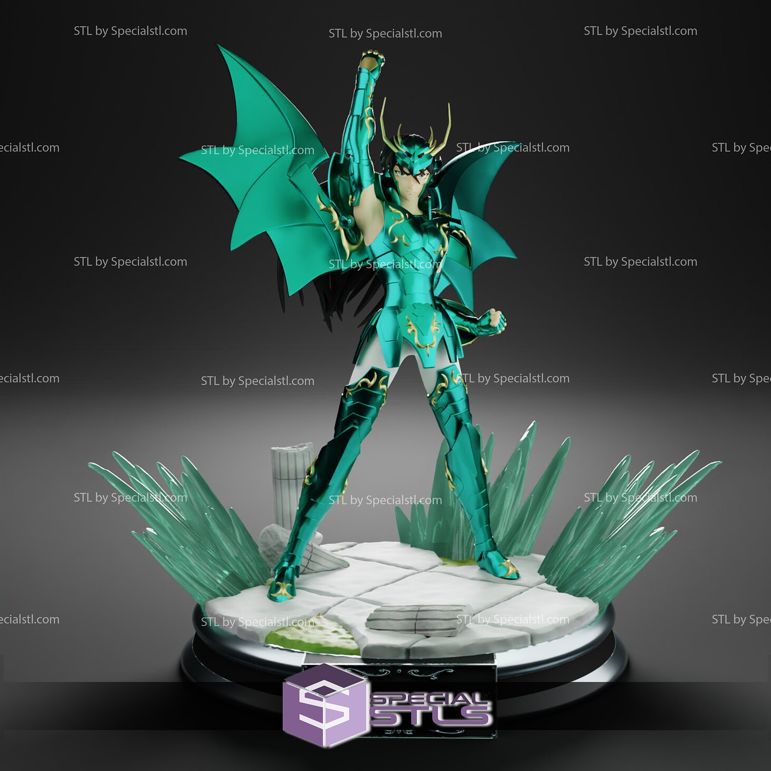 Shiryu Kamui 3d model aziz Seiya 3D print model - Mito3D