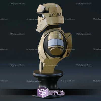 soldado costa busto digital escultura especialstl 3d print model - Mito3D