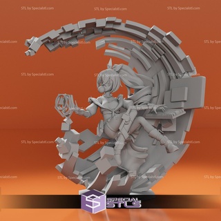 silver wolf stl files honkai star rail 3d print v2 3d print model - Mito3D