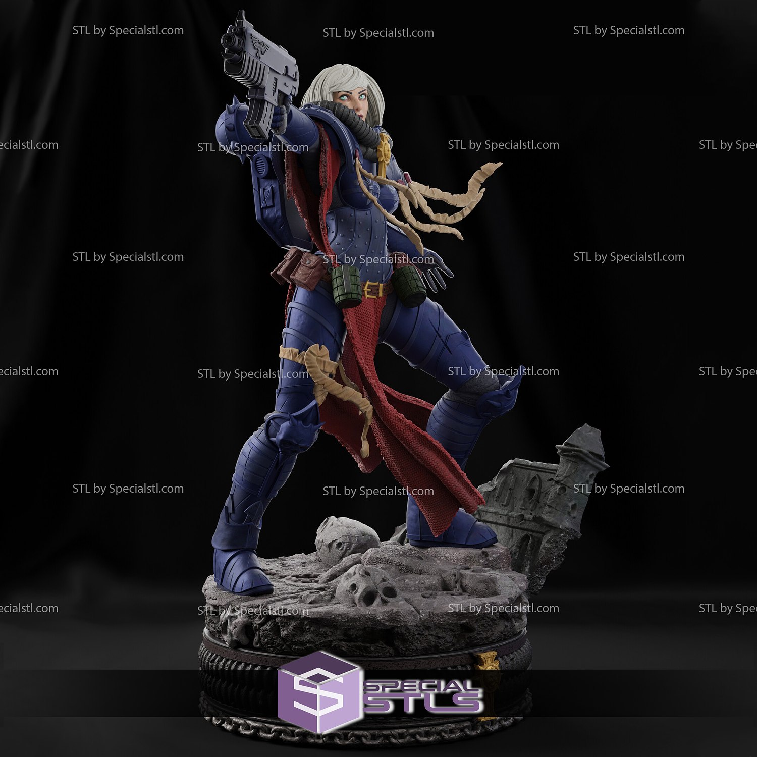 sorelle battaglia adepta sororitas 3D print model - Mito3D