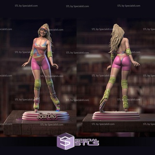 pattinando Barbie margot robbie 3d stampa modello stl File 3d print model - Mito3D