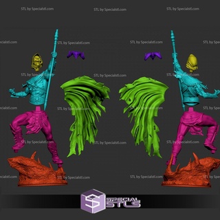 skeletor stl file 3d printing action pose 3d print model - Mito3D