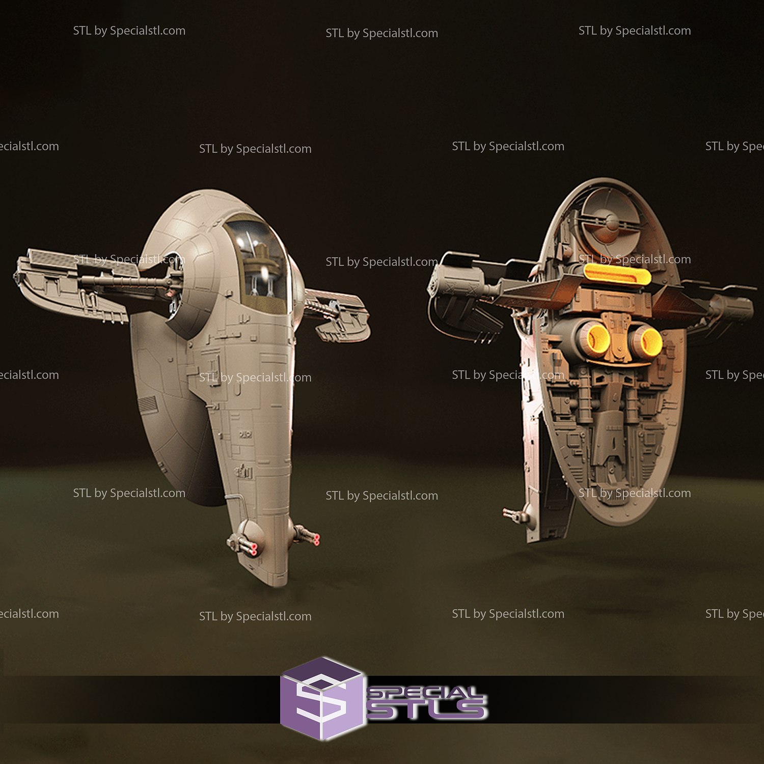 escravo Estrela guerras stl arquivos 3D print model - Mito3D