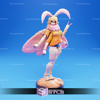 soleil bright eyed dim witted moth girl 3d model 3d print model - Mito3D