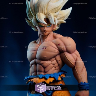 fils goku super Saiyan chemise 3d impression modèle Dragon Ball stl dossiers 3d print model - Mito3D
