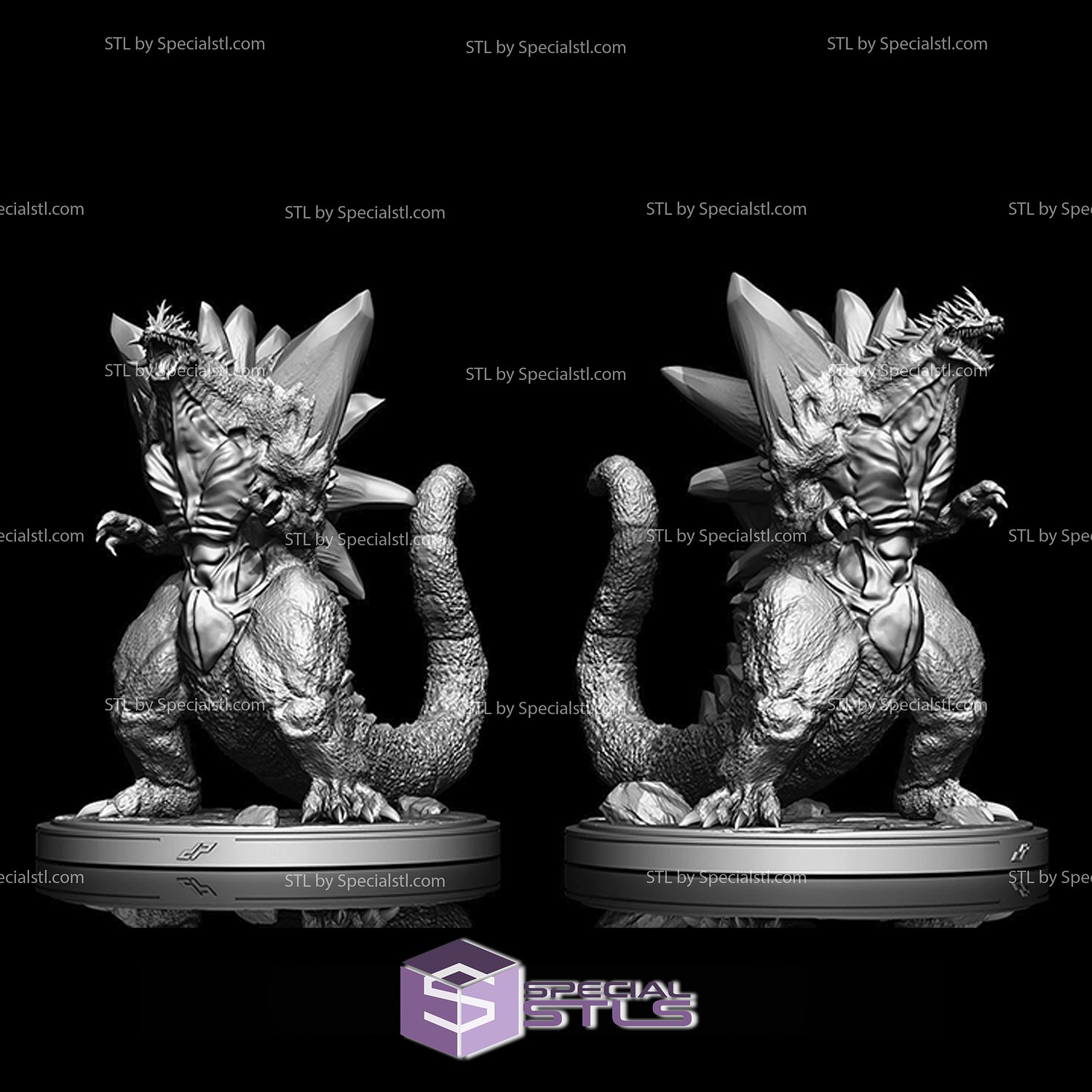 space godzilla kaiju stl files 3D print model - Mito3D