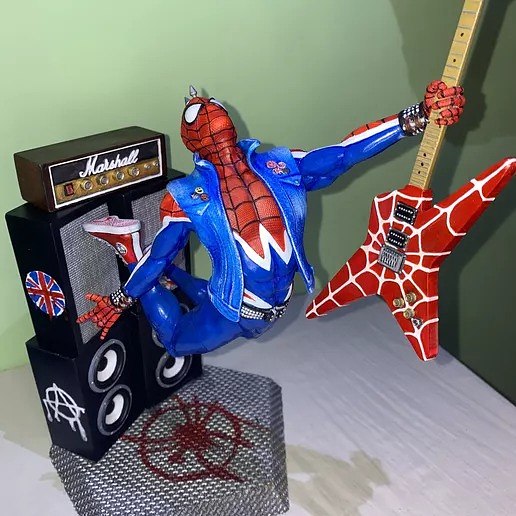 spider-punk marvel 3D print model - Mito3D