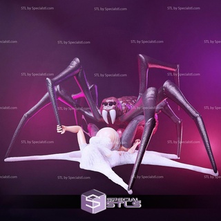 spider implanting egg nsfw 3d printing figurine stl files 3d print model - Mito3D