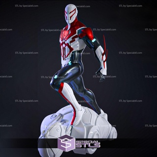 araignée homme 2099 blanc costume stl dossiers 3d imprimable 3d print model - Mito3D