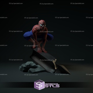spider man andrew garfield diorama 3d printing model stl files 3d print model - Mito3D