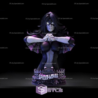 spider woman bust stl files spiderman 3d printing figurine 3d print model - Mito3D