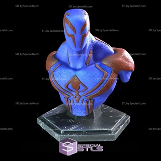 spiderman 2099 bust v2 stl files 3d printing figurine 3d print model - Mito3D