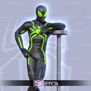 spiderman stealth suit 3d print stl model 3d print model - Mito3D