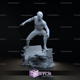 homme araignée Tobey maguire diorama 3d impression modèle stl dossiers 3d print model - Mito3D