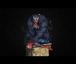 spiderman venom diorama 3d print model - Mito3D