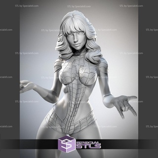 spinneret mary jane stl files 3d printing figurine 3d print model - Mito3D