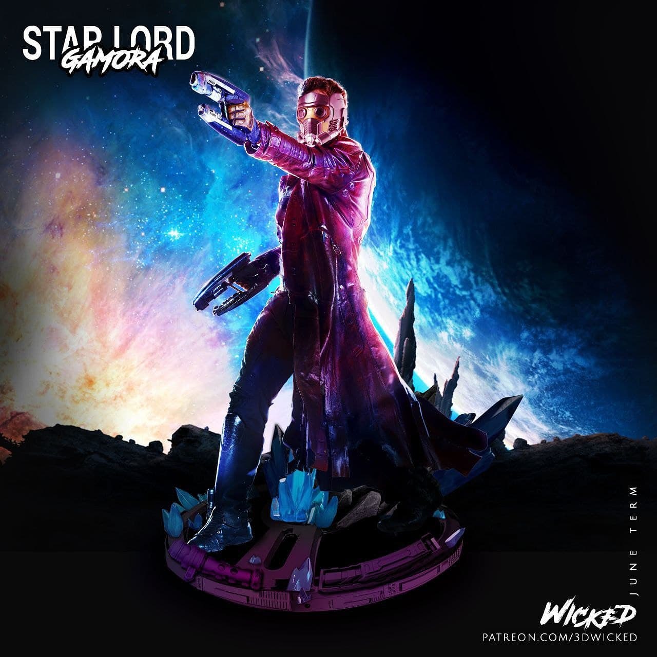 star lord v2 guardian galaxy  3D print model - Mito3D