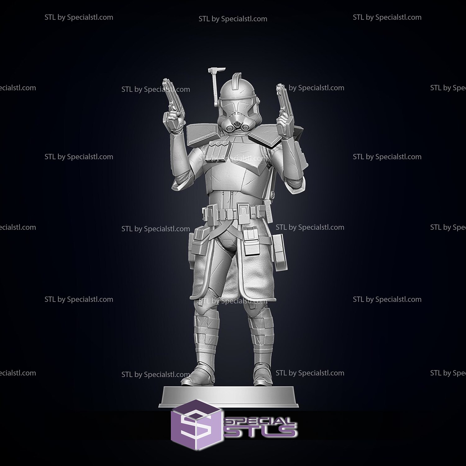 starwars arc trooper pose 1 ready 3d print 3D print model - Mito3D
